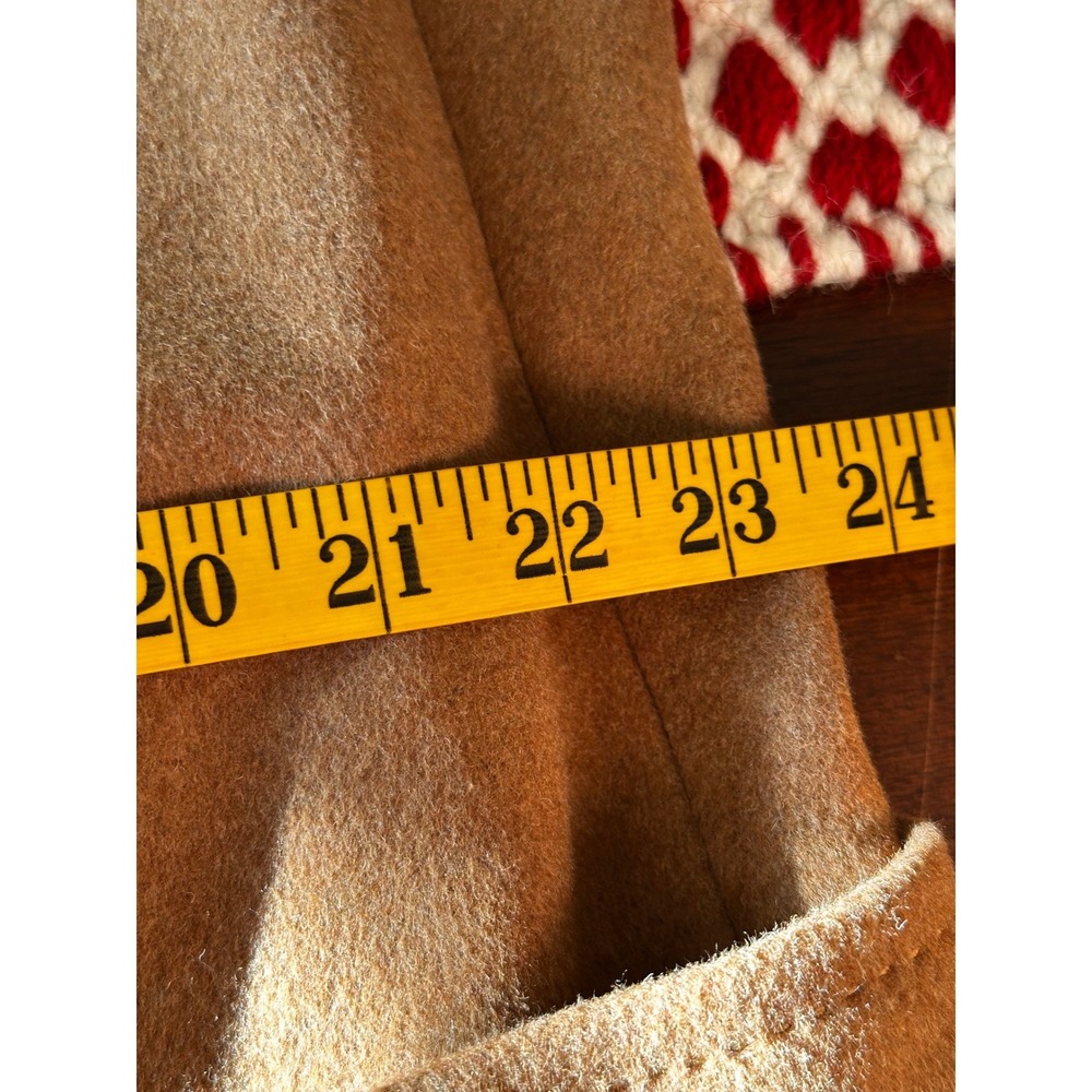 Lauren Ralph Lauren Camel Wool-Blend Belted Trench Coat - Picture 15 of 16